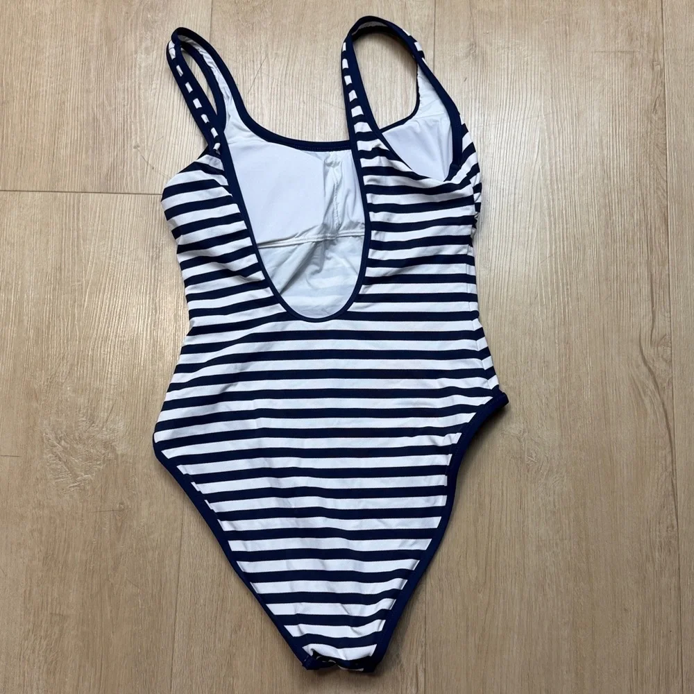 Polo Ralph Lauren Stripe Scoop One-Piece Swimsuit